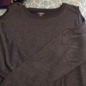 Aerie gray cold shoulder sweatshirt
